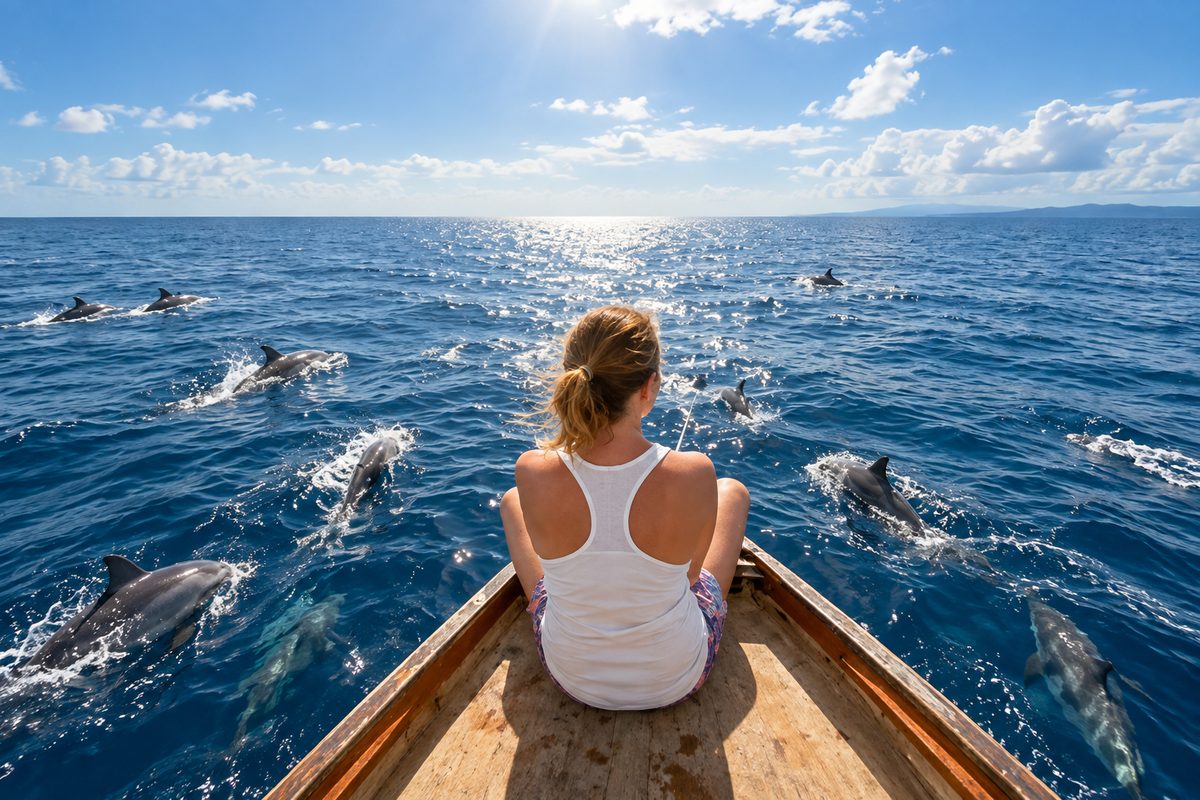 Front-row seat on the bow